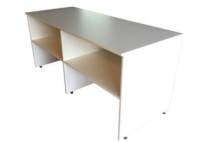 Messetheke Cateringtheke Klappbar KBS wei mit Stellfen