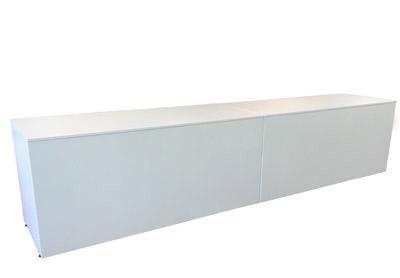 Messetheke Cateringtheke Klappbar KBS wei mit Stellfen