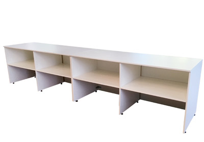 Messetheke Cateringtheke Klappbar KBS wei mit Stellfen