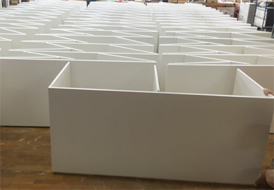 Messetheke Cateringtheke Klappbar KBS wei mit Stellfen