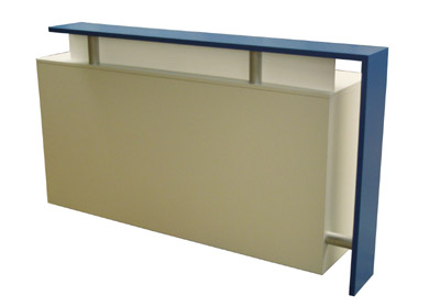 Messetheke Hirschberg II Blau oder Wei