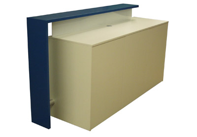 Messetheke Hirschberg II Blau oder Wei