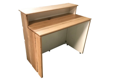 Theke Rustikal aus Eiche mit Totwurmlchern und Astlchern